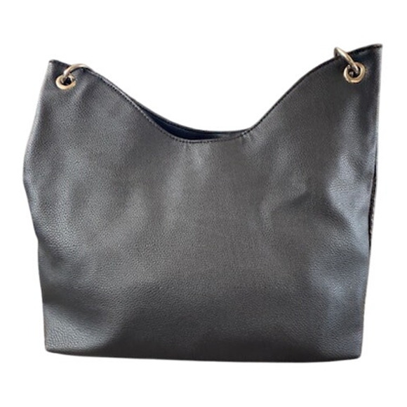 Nine West Black Faux Leather Shoulder Bag with Tassel - Picture 3 of 7